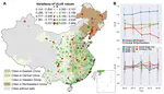 Assessment of urban land use efficiency in China: A perspective of scaling law